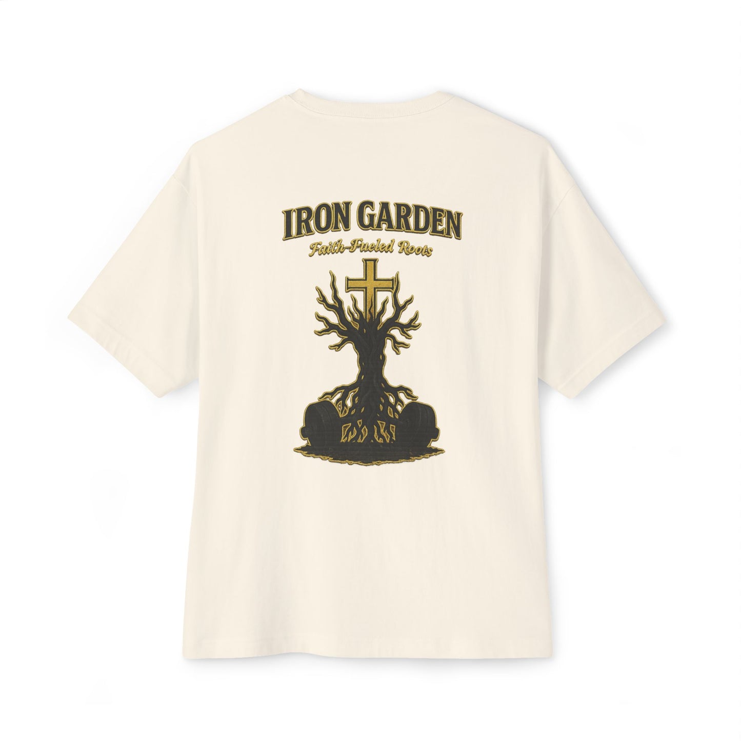 Oversized Golden Cross Tee